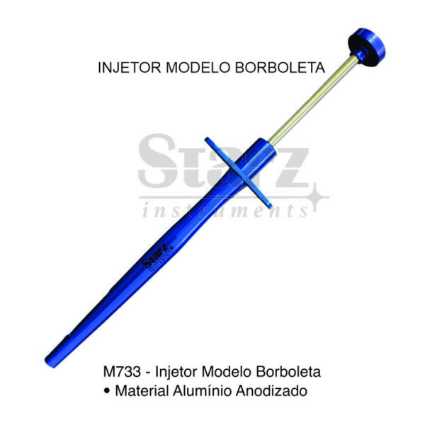 injetor borboleta aluminio anodizado