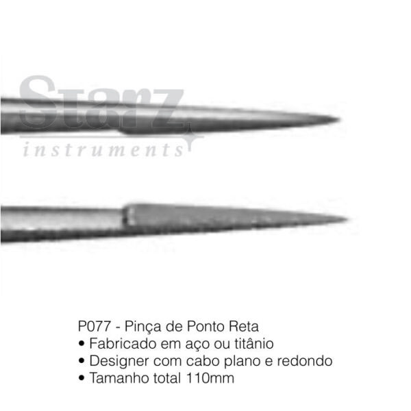 pincas de ponto reta